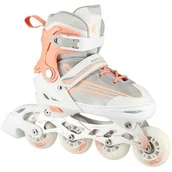 Rolki - Nils Extreme NH18190 2w1 Biało-różowy (rozmiar 34-38) - miniaturka - grafika 1