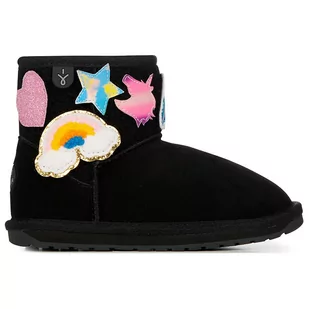 Buty Emu Australia Wallaby Mini Play K12748BLAK - czarne - Śniegowce damskie - miniaturka - grafika 1