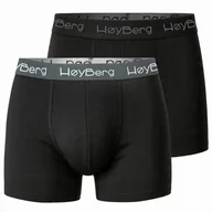 Majtki męskie - HøyBerg - Scandinavian Style Bokserki Męskie 2 sztuki Zestaw Bawełna XL - miniaturka - grafika 1