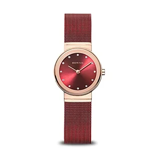 BERING 10126-363 Zegarek na Rękę, Ø 26 mm, Złoty/Czerwony - Moda i Uroda OUTLET - miniaturka - grafika 1