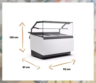 Lada cukiernicza DALIA NEUTRALNA 920 CEBEA - Szafy i witryny chłodnicze Lada cukiernicza DALIA NEUTRALNA 920 CEBEA - Szafy i witryny chłodnicze - miniaturka - grafika 4