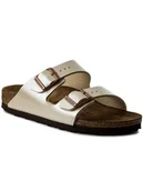 Klapki i japonki damskie - Birkenstock Klapki Arizona Birko-Flor 1009921 Złoty - miniaturka - grafika 1