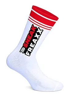 Sneak Freaxx Unisex Big Stripe Red White One Size skarpety, białe (białe), S, biały (biały) - Skarpetki damskie - miniaturka - grafika 1