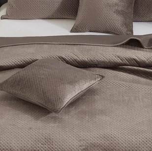 Poszewka Velvet 50x70 cm Maya brązowa SpodIgły i Nitki - Poszewki na poduszki - miniaturka - grafika 1