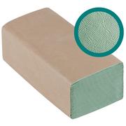 Stojaki na ręczniki papierowe - Ręcznik ZZ zielony makulatura 1-warstwowy 38g 4000szt. 20op. X 200 listków 23x25cm IDEST /RZZZ4/ - miniaturka - grafika 1