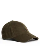 Czapki męskie - Tommy Hilfiger Czapka z daszkiem Th Flag 6 Panel Cord Cap AM0AM13583 Zielony - miniaturka - grafika 1