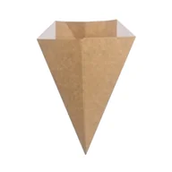 Opakowania gastronomiczne - Rożek na frytki 215x155cm 350ml + dip 100szt - miniaturka - grafika 1