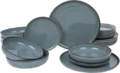 Serwisy obiadowe - Serwis obiadowy Ambition Craft dla 6 osób niebieski 18-elementowy (5904134202086) - miniaturka - grafika 1