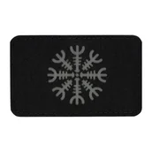 Odzież taktyczna i umundurowanie - M-Tac - Naszywka Hełm Grozy - Cordura 500D - Laser Cut - Pozioma - Szary/Czarny - 51222211 - miniaturka - grafika 1