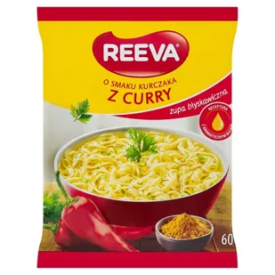 Reeva Zupa błyskawiczna o smaku kurczaka z curry 60 g - Zupy w płynie - miniaturka - grafika 1