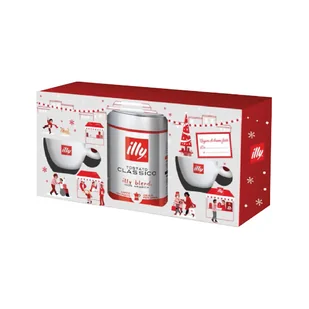 Zestaw świąteczny - Kawa mielona Illy Classico 250g + 2x filiżanka do espresso - Kawa Zestaw świąteczny - Kawa mielona Illy Classico 250g + 2x filiżanka do espresso - Kawa - miniaturka - grafika 1