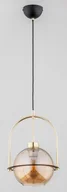 Lampy sufitowe - Leria D25 lampa wisząca 1xE27 czarna/złota 61285 - miniaturka - grafika 1