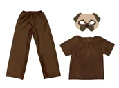 Stroje karnawałowe - ZESTAW PIESEK BRĄZOWY 116-128 3el - miniaturka - grafika 1