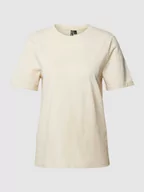 Koszulki i topy damskie - T-shirt z przeszytymi brzegami rękawów - miniaturka - grafika 1