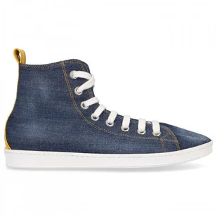 Dsquared2 Trampki wysokie NAVY denim - Trampki damskie - miniaturka - grafika 1