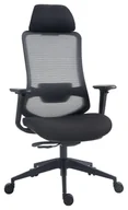 Fotele i krzesła biurowe - Fotel biurowy OFFICE PRODUCTS Siros, czarny - miniaturka - grafika 1