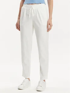 Vero Moda Spodnie materiałowe Jesmilo 10279691 Biały Regular Fit - Spodnie damskie - miniaturka - grafika 1