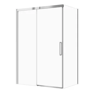 Kabina prysznicowa Cersanit Crea 140x80 prostokątna chrom transparentne S601-298 - Kabiny prysznicowe - miniaturka - grafika 1