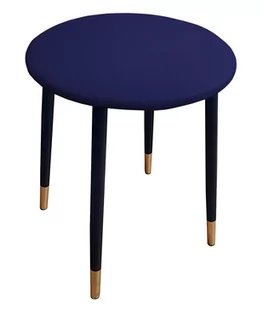 Taboret TRIX D4 granatowy podstawa czarna/złota - Taborety i hokery - miniaturka - grafika 1