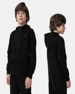 4F BLUZA CHŁOPIĘCA DRESOWA SPORTOWA Z KAPTUREM ROZPINANA - Bluzy dla chłopców - miniaturka - grafika 1