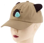 Czapki i chusty sportowe męskie - ZABAWNA CZAPKA DZIECIĘCA Z DASZKIEM MARYSJA MORDKA KAPIBARA BRĄZOWA - miniaturka - grafika 1