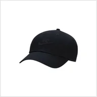 Czapki damskie - Czapka z daszkiem NIKE U NK CLUB CAP U CB FUT WSH L FB5368-010 – Czarny - miniaturka - grafika 1