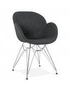 Krzesła - Kokoon Design Krzesło Design Alix ciemnoszare AC01860DG - miniaturka - grafika 1