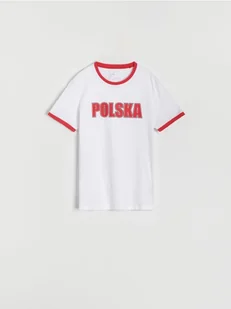 Sinsay - Koszulka Polska - biały - Koszulki męskie - miniaturka - grafika 1