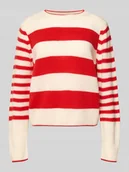 Swetry damskie - Sweter z dzianiny o kroju regular fit z żywej wełny - miniaturka - grafika 1