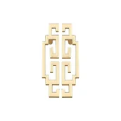 Zawiasy, okucia i inne akcesoria - 2 sztuki złotych uchwytów kuchennych, rozstaw otworów 64 mm, błyszczące złote uchwyty meblowe do szafek, komód, szafek, łazienek, kuchni, sypialni, sz - miniaturka - grafika 1