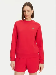 Lacoste Bluza SF8347 Czerwony Regular Fit - Bluzy damskie - miniaturka - grafika 1
