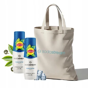 Zestaw Syrop do wody SodaStream Lipton Lemon Ice Tea 2x440ml + Torba - Syropy i koncentraty owocowe - miniaturka - grafika 1