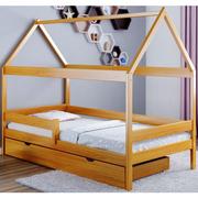 Łóżka - Elior Skandynawskie drewniane łóżko domek z szufladą olcha Petit 4X 190x80 cm - miniaturka - grafika 1