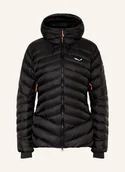 Kurtki damskie - Salewa Lekka Kurtka Puchowa Ortles Med 3 schwarz - SALEWA - miniaturka - grafika 1