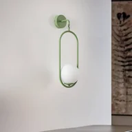 Lampy ścienne - Jupiter Lampa ścienna Samba, 1-punktowa, zielono-biała - miniaturka - grafika 1