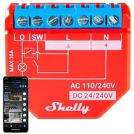 Systemy inteligentnych domów - Shelly Shelly Plus 1PM - 1x przekaźnik 30VDC / 230VAC WiFi 16A - pomiar energii - aplikacja Android / iOS ALT-20949 - miniaturka - grafika 1