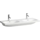 Umywalki - Laufen Lua umywalka 120x46 cm meblowa podwójna prostokątna biała H8140814001041 - miniaturka - grafika 1