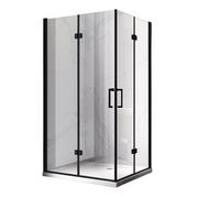 Kabiny prysznicowe - Hydrosan Kabina prysznicowa drzwi składane czarna prostokątna 100x90 KZ13A - miniaturka - grafika 1