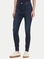 Spodnie damskie - Tommy Jeans Jeansy Sylvia DW0DW21823 Granatowy Skinny Fit - miniaturka - grafika 1