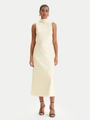 Sukienki - Patrizia Pepe Sukienka koktajlowa 8A1627/A269-Y478 Żółty Regular Fit - miniaturka - grafika 1