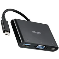 Kable - Akasa Kabel Typ-C zu VGA Konverter - AK-CBCA02-15BK - miniaturka - grafika 1