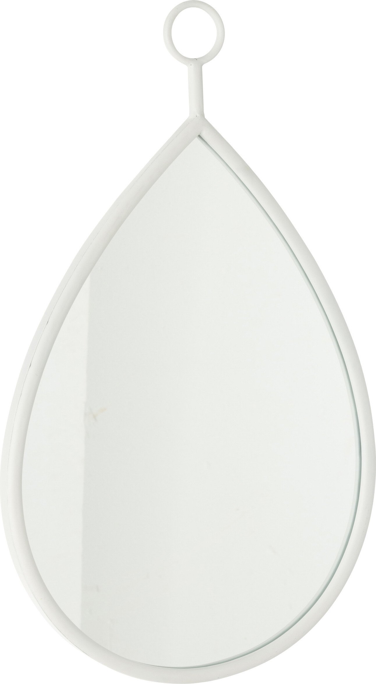 Lustro Wiszące Drop Mirror/Mdf Biały Średni