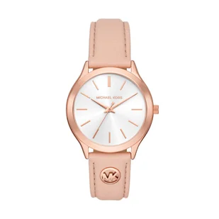 Zegarek Zegarek Michael Kors Slim Runway MK7467 Różowy - Zegarki damskie - miniaturka - grafika 1