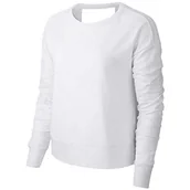 Koszulki i topy damskie - Nike Damska koszulka W NK Yoga WRAP Coverup Long Sleeved T-Shirt, Summit White/Platinum Tint, 2XL - miniaturka - grafika 1