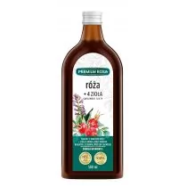 Premium Rosa Sok z Dzikiej Róży z Kompleksem Ziół 500ml - - Soki i napoje niegazowane - miniaturka - grafika 1