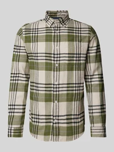 Koszula casualowa o kroju slim fit z kołnierzykiem typu button down model ‘BLUNORRIS’ - Koszule męskie - miniaturka - grafika 1