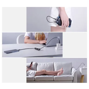 Joyroom N10 King Kong series zestaw 3 x nylonowy kabel przewód USB - Lightning (0.25m + 1.2m + 2m) 2,4A szare - Kable USB - miniaturka - grafika 7