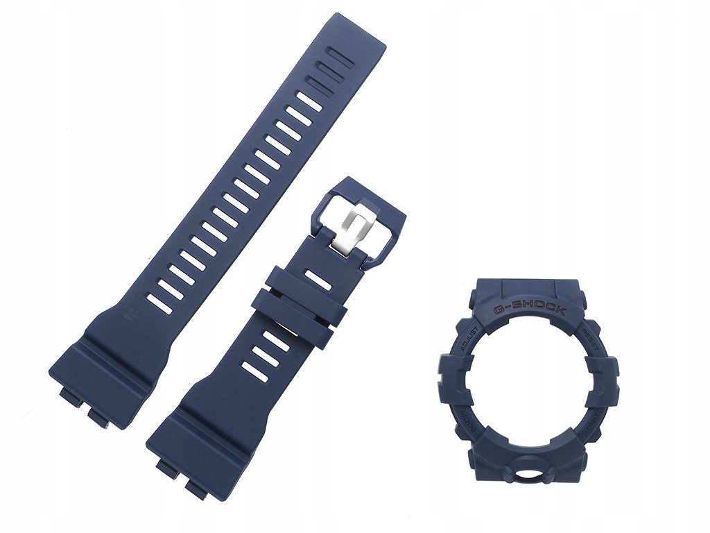 PASEK I BEZEL CASIO GBA-800 GBA-800-2 GRANATOWY NIEBIESKI ORYGINAŁ