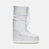 Kozaki damskie - Damskie Buty zimowe MOON BOOT MOON BOOT ICON MET 14027500003 – Srebrny - miniaturka - grafika 1