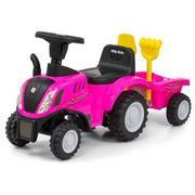 Jeździki dla dzieci - Milly Mally Jeździk Pojazd New Holland T7 Traktor różowy GXP-797610 - miniaturka - grafika 1